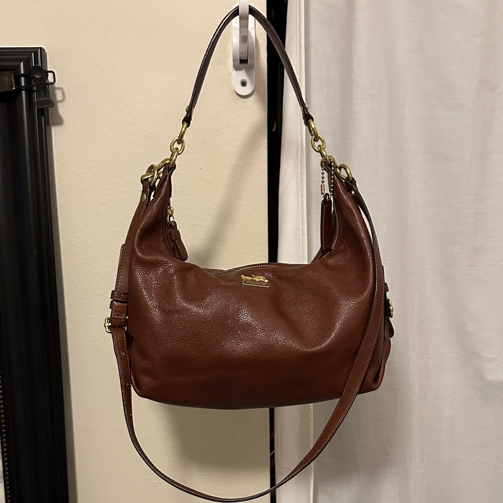 Coach Madison Hailey Brown Leather Shoulder/Crossbody Bag